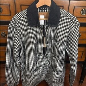Gap x Doén size medium black gingham jacket
